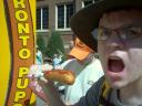 Dylan with Pronto Pup
