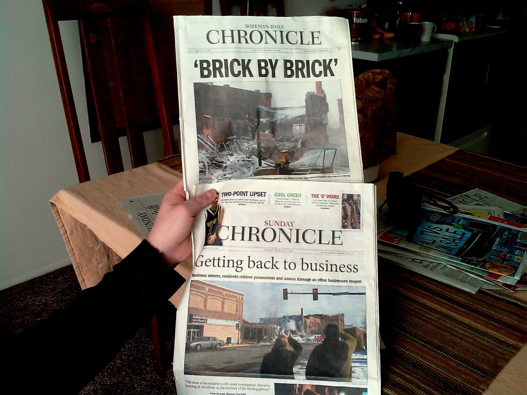 The news as seen through the keyhole of the Bozeman Daily Chronicle