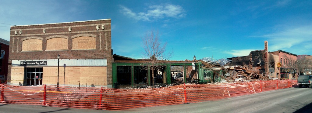 NEARLY ALL of the north side of this block of downtown Bozeman is effected.